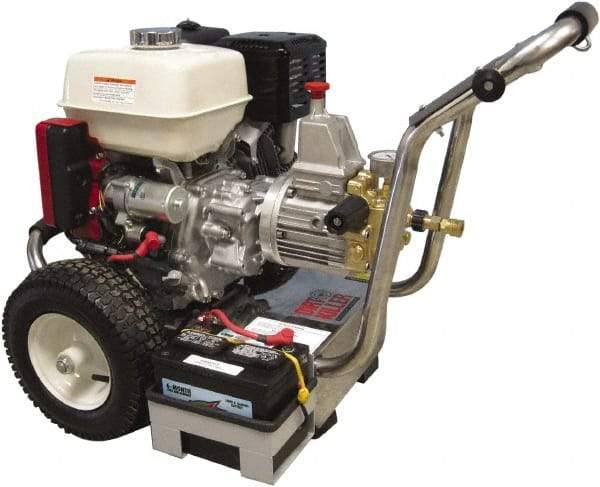 Dirt Killer - Gas, 13 hp, 3,500 psi, 4.2 GPM, Cold Water Pressure Washer - Heavy Duty Axial Cam, 50' x 3/8" Hose - Apex Tool & Supply