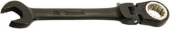 Proto - 5/16" 12 Point Flexhead Combination Wrench - 15° Offset Angle, 5" OAL, Steel, Black Chrome Finish - Apex Tool & Supply