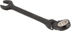 Proto - 13mm 12 Point Flexhead Combination Wrench - 15° Offset Angle, 6" OAL, Steel, Black Chrome Finish - Apex Tool & Supply