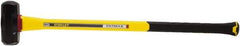 Stanley - 8 Lb Head, 35-1/8" Long Sledge Hammer - Steel Head, 40" Fiberglass Handle - Apex Tool & Supply