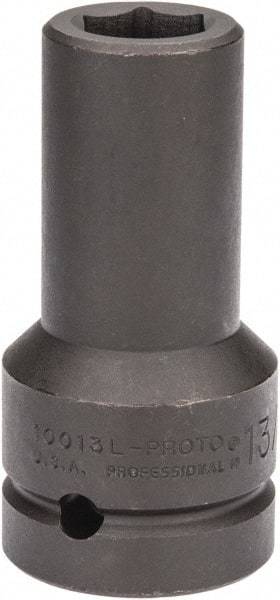 Proto - 1" Drive 13/16" Deep Impact Socket - 6 Points, 4" OAL - Apex Tool & Supply