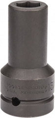 Proto - 1" Drive 13/16" Deep Impact Socket - 6 Points, 4" OAL - Apex Tool & Supply