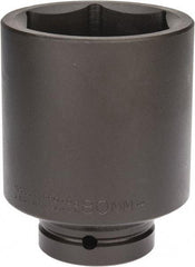 Proto - 1" Drive 80mm Deep Impact Socket - 6 Points, 5-1/2" OAL - Apex Tool & Supply