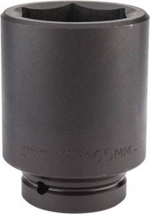 Proto - 1" Drive 65mm Deep Impact Socket - 6 Points, 4-7/8" OAL - Apex Tool & Supply