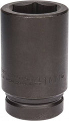 Proto - 1" Drive 41mm Deep Impact Socket - 6 Points, 4" OAL - Apex Tool & Supply