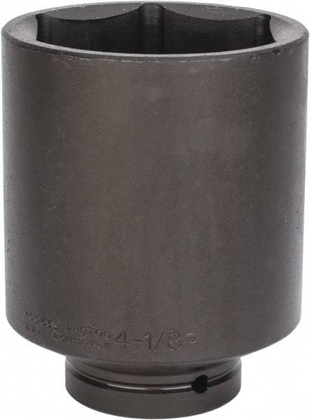 Proto - 1" Drive 4-1/8" Deep Impact Socket - 6 Points, 6-3/4" OAL - Apex Tool & Supply