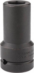 Proto - 1" Drive 24mm Deep Impact Socket - 6 Points, 4" OAL - Apex Tool & Supply