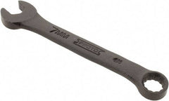 Proto - 7mm 12 Point Offset Combination Wrench - 15° Offset Angle, 3-3/8" OAL, Steel, Black Finish - Apex Tool & Supply