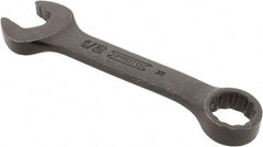 Proto - 1/2" 12 Point Offset Combination Wrench - 15° Offset Angle, 4-5/16" OAL, Steel, Black Finish - Apex Tool & Supply