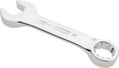 Proto - 17mm 12 Point Offset Combination Wrench - 15° Offset Angle, 5-1/16" OAL, Steel, Chrome Finish - Apex Tool & Supply