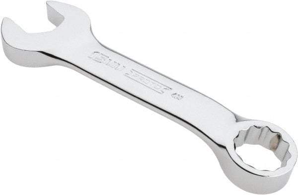 Proto - 15mm 12 Point Offset Combination Wrench - 15° Offset Angle, 4-11/16" OAL, Steel, Chrome Finish - Apex Tool & Supply