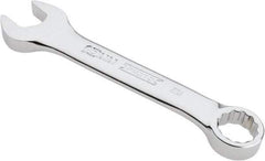 Proto - 10mm 12 Point Offset Combination Wrench - 15° Offset Angle, 3-3/4" OAL, Steel, Chrome Finish - Apex Tool & Supply