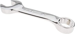 Proto - 11/16" 12 Point Offset Combination Wrench - 15° Offset Angle, 5-1/16" OAL, Steel, Chrome Finish - Apex Tool & Supply