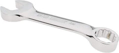 Proto - 5/8" 12 Point Offset Combination Wrench - 15° Offset Angle, 4-13/16" OAL, Steel, Chrome Finish - Apex Tool & Supply