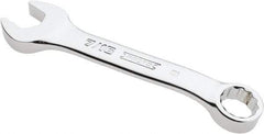 Proto - 7/16" 12 Point Offset Combination Wrench - 15° Offset Angle, 4-1/16" OAL, Steel, Chrome Finish - Apex Tool & Supply