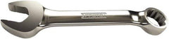 Proto - 1/4" 12 Point Offset Combination Wrench - 15° Offset Angle, 3-1/4" OAL, Steel, Chrome Finish - Apex Tool & Supply