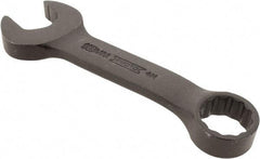 Proto - 18mm 12 Point Offset Combination Wrench - 15° Offset Angle, 5-1/4" OAL, Steel, Black Finish - Apex Tool & Supply
