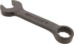 Proto - 16mm 12 Point Offset Combination Wrench - 15° Offset Angle, 4-7/8" OAL, Steel, Black Finish - Apex Tool & Supply