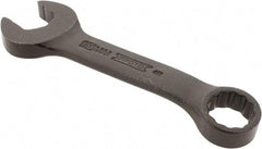 Proto - 15mm 12 Point Offset Combination Wrench - 15° Offset Angle, 4-11/16" OAL, Steel, Black Finish - Apex Tool & Supply