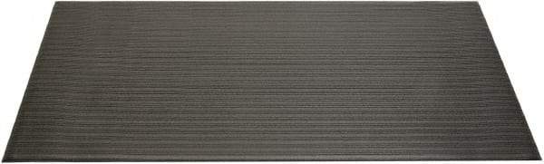 Ability One - 5' Long x 3' Wide, Dry Environment, Anti-Fatigue Matting - Black, Vinyl with Vinyl Sponge Base, Beveled - Apex Tool & Supply