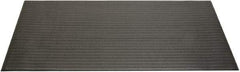 Ability One - 5' Long x 3' Wide, Dry Environment, Anti-Fatigue Matting - Black, Vinyl with Vinyl Sponge Base, Beveled - Apex Tool & Supply