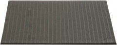 Ability One - 3' Long x 2' Wide, Dry Environment, Anti-Fatigue Matting - Black, Vinyl with Vinyl Sponge Base, Beveled - Apex Tool & Supply
