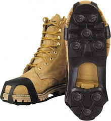 Winter Walking - Ice Traction Footwear Footwear Style: Strap-On Cleat Traction Type: Steel Studs - Apex Tool & Supply