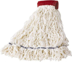 Rubbermaid - Red Head Band, Large Blended Fiber Loop End Mop Head - Use for Scrubbing/General Maintenance - Apex Tool & Supply