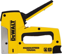 DeWALT - Manual Staple Gun - 1/4, 5/16, 3/8, 1/2, 9/16" Staples, Yellow & Black, Aluminum - Apex Tool & Supply