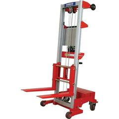 Wesco Industrial Products - 400 Lb Capacity, 120" Lift Height, Hand Winch Manually Operated Lift - Apex Tool & Supply