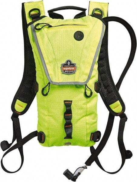 Ergodyne - Premium Low Profile Lime Hydration Backpack - 17 Inch Long x 10-1/2 Inch Wide x 2-1/2 Inch Deep, 70 Ounce Reservoir Capacity - Apex Tool & Supply