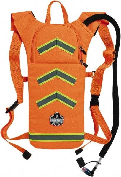 Ergodyne - Low Profile Orange Hydration Backpack - 17 Inch Long x 10-1/2 Inch Wide x 1-1/2 Inch Deep, 70 Ounce Reservoir Capacity - Apex Tool & Supply