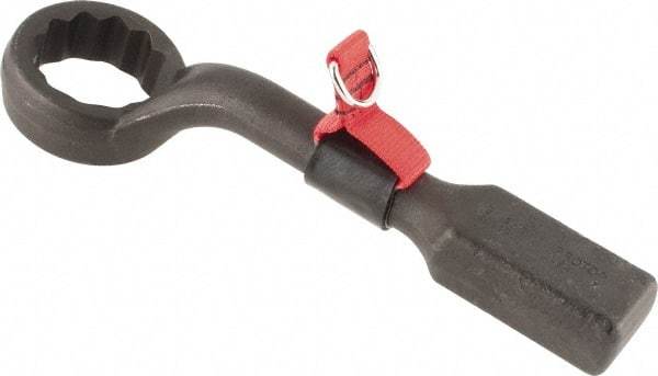 Proto - 2-3/8" 12 Point Tethered Striking Box Wrench - Single End, 13-1/2" OAL, Steel, Black Finish - Apex Tool & Supply
