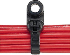 Value Collection - 6.6" Long Black Nylon Barbed Cable Tie - 40 Lb Tensile Strength, 1-1/2" Max Bundle Diam - Apex Tool & Supply