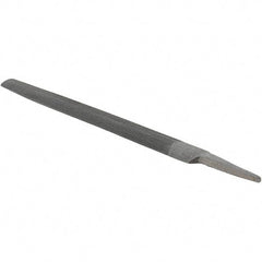 Value Collection - 12" Long, Bastard Cut, Half Round American-Pattern File - Double Cut, 0.3438" Overall Thickness - Apex Tool & Supply