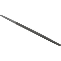 Value Collection - 6" Long, Bastard Cut, Round American-Pattern File - Double Cut - Apex Tool & Supply