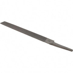 Value Collection - 6" Long, Bastard Cut, Half Round American-Pattern File - Double Cut, 5/32" Overall Thickness - Apex Tool & Supply