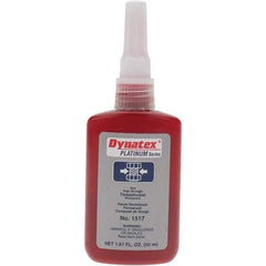 Made in USA - 50 mL Bottle, Red, High Strength Liquid Threadlocker - Apex Tool & Supply