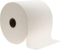 Made in USA - General Purpose Wipes - Jumbo Roll, 12-1/2" x 13" Sheet Size, White - Apex Tool & Supply