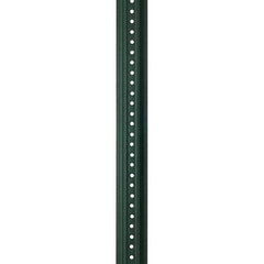Nucor - 6' High, Powder Coated Traffic Sign Post - Steel, 3/8" Hole Diam, Green - Apex Tool & Supply