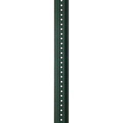 Nucor - 12' High, Powder Coated Traffic Sign Post - Steel, 3/8" Hole Diam, Green - Apex Tool & Supply