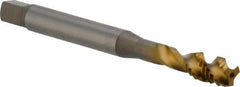 OSG - 5/16-18 UNC 3 Flute 3B Modified Bottoming Spiral Flute Tap - Vanadium High Speed Steel, TiN Finish, 90mm OAL, Right Hand Flute, Right Hand Thread, H3, Series 16450 - Apex Tool & Supply