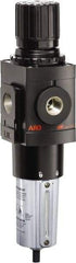 ARO/Ingersoll-Rand - 1" NPT Port Heavy Duty 1 Piece Filter/Regulator FRL Unit - Metal Bowl, 250 SCFM, 250 Max psi, 13.642" High x 4.091" Long, Manual Drain - Apex Tool & Supply