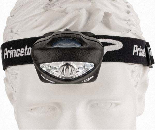 Princeton Tec - White LED Bulb, 205 Lumens, Hands-free Flashlight - Black Plastic Body, 3 AAA Alkaline Batteries Included - Apex Tool & Supply