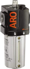 ARO/Ingersoll-Rand - 1/2" NPT, 250 Max psi Standard Modular Lubricator - Metal Bowl with Sight Glass, Aluminum Body, 156 CFM, 175°F Max Temp, 2.76" Long x 2.87" Wide x 7.165" High - Apex Tool & Supply