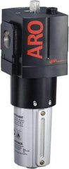 ARO/Ingersoll-Rand - 1" NPT, 250 Max psi Heavy Duty Modular Lubricator - Metal Bowl with Sight Glass, Aluminum Body, 330 CFM, 175°F Max Temp, 3.54" Long x 3.86" Wide x 10.11" High - Apex Tool & Supply