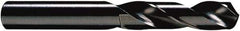 Hertel - 13/16" 118° Spiral Flute High Speed Steel Screw Machine Drill Bit - Oxide Finish, Right Hand Cut, 3-3/8" Flute Length, 5-1/4" OAL, Standard Point, Straight Shank - Apex Tool & Supply