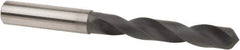 Accupro - 8mm 140° Solid Carbide Jobber Drill - Diamond Finish, Right Hand Cut, Spiral Flute, Straight Shank, 91mm OAL, Special Type Point - Apex Tool & Supply