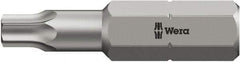 Wera - 5/16" Drive T30 Torx Screwdriver Bit - 2-3/4" OAL, Insert Bit - Apex Tool & Supply
