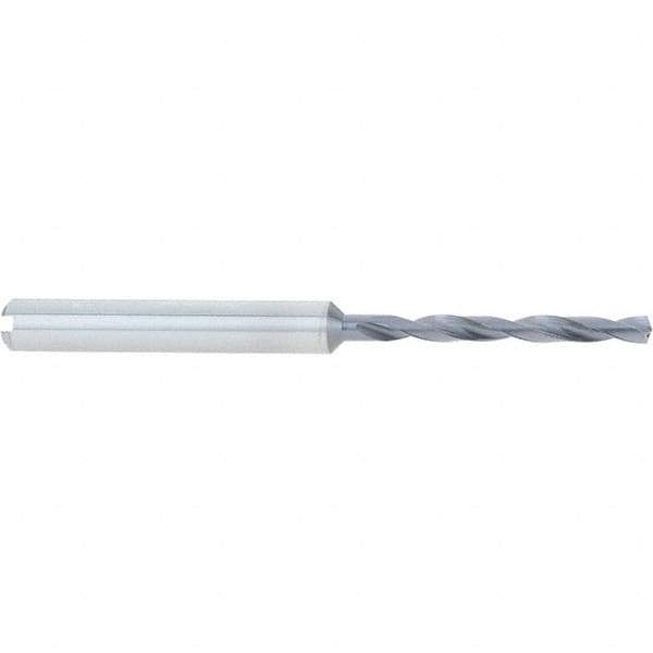 Accupro - 9.5mm, 140° Point, Spiral Flute, Solid Carbide Taper Length Drill Bit - TiAlN Finish, 95mm Flute Length, 142mm OAL - Apex Tool & Supply